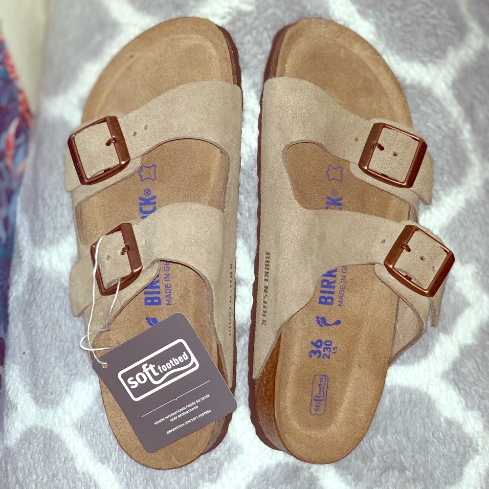 Birkenstock Soft Footbed Arizona Sandals (NWT)